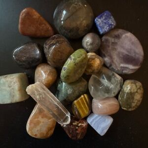 Crystals Lot, Assorted Mixed Gemstones, Bulk Rough & Tumbled Stones 1lb
